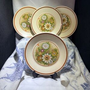 Vintage Temper-Ware by Lenox Magic Garden 6" Bread&Butter Plates, Set of 4